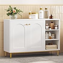 Hzuaneri Badezimmerschrank 180cm - Hoher Badschrank Mit 2 Türen & Schublade