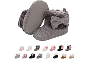 outfit spring Stivaletti Invernali per Neonato, Inverno Caldo Bambini Stivali da Neve Fondo Morbido Antiscivolo Cotone Piatto Pelliccia Calzino Bootie Regolabile Scarpe Primi Passi Bambina 0-18 Mesi