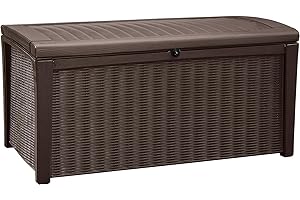 Keter Coffre de rangement extérieur BORNEO - Marron - 416 litres
