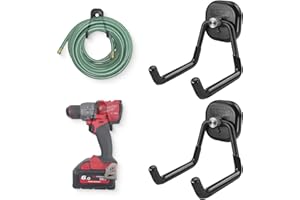 BPOPO 2 Crochets Magnétiques Robuste à Double Fourche - Crochets Magnétiques Grande Taille pour Garage, Rangement, Crochet Utilitaire pour Garage, Bateau, Camping-car, Atelier