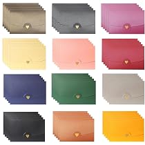 Lot De 150 Enveloppes Miniatures Multicolores + 165 Autocollants - Pour Cartes, Invitations, Cadeaux