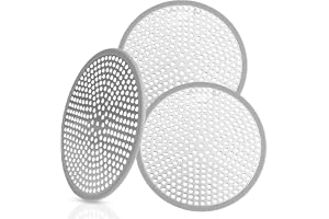 3 stycken hårsil, hårfångare dusch 118 mm/4,65 tum, stort rostfritt stål, dräneringsskydd, sil badkar avrinningshår, för kök