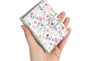 Fintie Mini Fotoalbum für 2x3 Zoll Filme - 52 Taschen kleine Alben für Fujifilm Instax Mini Sofortbildkamera/Polaroid Hi-Print Bilder, Kpop Fotokartenhalter Binder, (Blumenfantasie)
