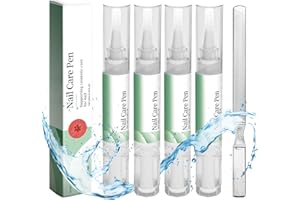 YCAAEO 4 Pezzi Nail Care Pen, con Lima Unghie, Penna per la Cura Delle Unghie, Arricchito con Mandorle Dolci, Semi di Jojoba, Cocco e Olio d'Oliva