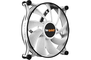 be quiet! Shadow Wings 2 140mm PWM White fan, high maximum speed, low minimum speed, optimized fan frame, exceptionally high air pressure, quiet operation, Rifle bearing, BL091