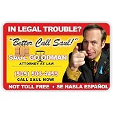 Quart Aksesuar Better Call Saul Kartviziti Kart Kaplama Sticker Kart Etiketi