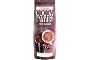 ‎COCOA FANTASY Cocoa Fantasy Dark Smooth Kakao, 2kg Trinkschokolade, Instant Kakaopulver, weicher und cremiger Geschmack, 27% Kakaoanteil