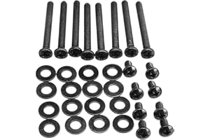 HAHHHHA Water Cooling Radiator Fitting Screws Fan Mounting Screw Kit Durable Metal Water Cooling Radiator Screw Kit Computer Cooling Fan Mount Screws(Black)