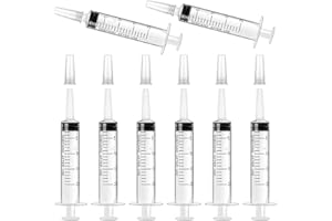 LFBEST 8 Stück 20ml Spritze mit Deckel,Kunststoffspritze sterile Verpackung mit Messung für wissenschaftliche Labore,Dispensieren,Messen von Flüssigkeiten,Tierfütterung,Pflanzenbewässerung