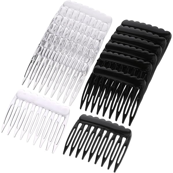 XYTAHDM 6 Stück Haarkämme Mit 7 Zähnen - Französische Haarspangen Aus Acryl Für Damen