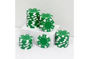 JIESITE Pokerchips, 11,5 g, ABS, Monte Carlo, Pokerchips, Casino-Qualität, Poker-Chip für Texas Hold'em, Blackjack, Kartennacht, Poker-Spiele, 50 Stück