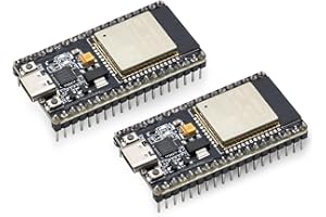 APKLVSR ESP32 ESP-WROOM-32 Development Board ESP32 USB C 2.4GHz WLAN WiFi Bluetooth Dual Cores Microcontroller CP2102 for Arduino (Pack of 2)