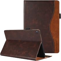 CASAFUNY Hülle Für Huawei MediaPad M5 / M5 Pro 10.8 Zoll – PU Leder Mit Standfunktion, Kartenfächer, Braun