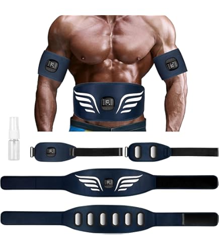 IWarmbase EMS Trainingsgerät - Bauchmuskeltrainer Mit 6 Modi & 19 Intensitäten