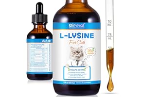 WLCTJIAYOU L-Lysine for Cats 60mL – Supports Immune Health, Improves Respiratory Function, Helps with Sneezing, Runny Nose & Eye Health – All-Natural Feline Drops with Roast Chicken Flavor