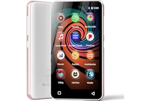 160GB MP3 Player with Bluetooth and WiFi, innioasis Music Player with Spotify,Pandora,Amazon Music,4" Touch Screen Android MP4 MP3 Player for Kids with Libby,Audible,Spotify Kids(Pink)