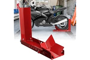 Eulenke 1 uds Abrazadera para Rueda Delantera de Motocicleta, Soporte de Transporte de Motocicletas, 10 a 24 Pulgadas Ajustable Balancín para Motocicleta, para Rueda Delantera y Trasera Moto