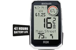 SIGMA ROX 4.0 Endurance Blanco | 41h de autonomía | 30 Funciones como desvío de Ruta y medición de altitud | compatibilidad con e-Bike | Ant+&BLE | USB-C| ciclocomputador inalámbrico
