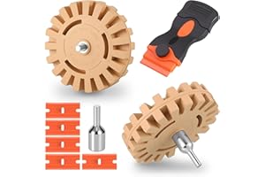 ‎STARVORTEX Starvortex 2skt Folienradierer Akkuschrauber, Ø100mm Klebereste Entferner Auto, Klebereste Entferner Auto, Klebereste Radierer Auto, Aufkleber Radierer Von KFZ, RVs, Boote, Von Vinyl