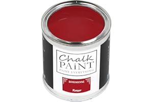 CHALK PAINT PAINT EVERYTHING Chalk Paint Everything® Rosso Kreidefarbe Wasserbasis für Alle Oberflächen einfach zu verarbeiten ohne schlechten Geruch - Chalk Paint Extra Matt (750 ml)