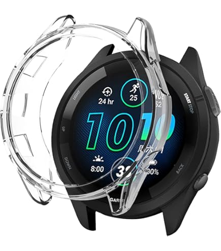 Custodia TPU Per Garmin Fenix 6X Series - Morbida, Antiurto, Nero - Foto 4