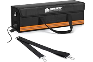 ImnBest Ebike Akku Tasche Feuerfest,Wasserdicht & Explosionssicher Lipo Safe Bag für Lagerung Für Lagerung,Transport,Aufladung (orange 43CM)