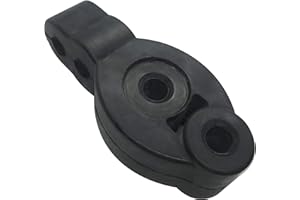 STEBER Universal Exhaust Muffler Hanger Bushing, 4 Holes, 12mm (0.47") Hole Size, fits for Mitsubishi Lancer EVO 7 8 9 Colt Ralliart Ver. R - Black