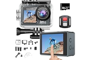 FORBANY Matrodiven Unterwasserkamera, Bildstabilisierungstechnologie, Ultraweitwinkelobjektiv, Wasserdicht, Drahtlose Fernbedienung