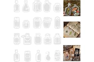 Vibbang 80Pezzi Segnalibri di Fiori Secchi Trasparenti, Segnalibro Personalizzato, Segnalibri Fai da Te Fatti in Casa, Trasparente Cristalleria Adesivi, Segnalibri Fatti a Mano per Libri Scolastici