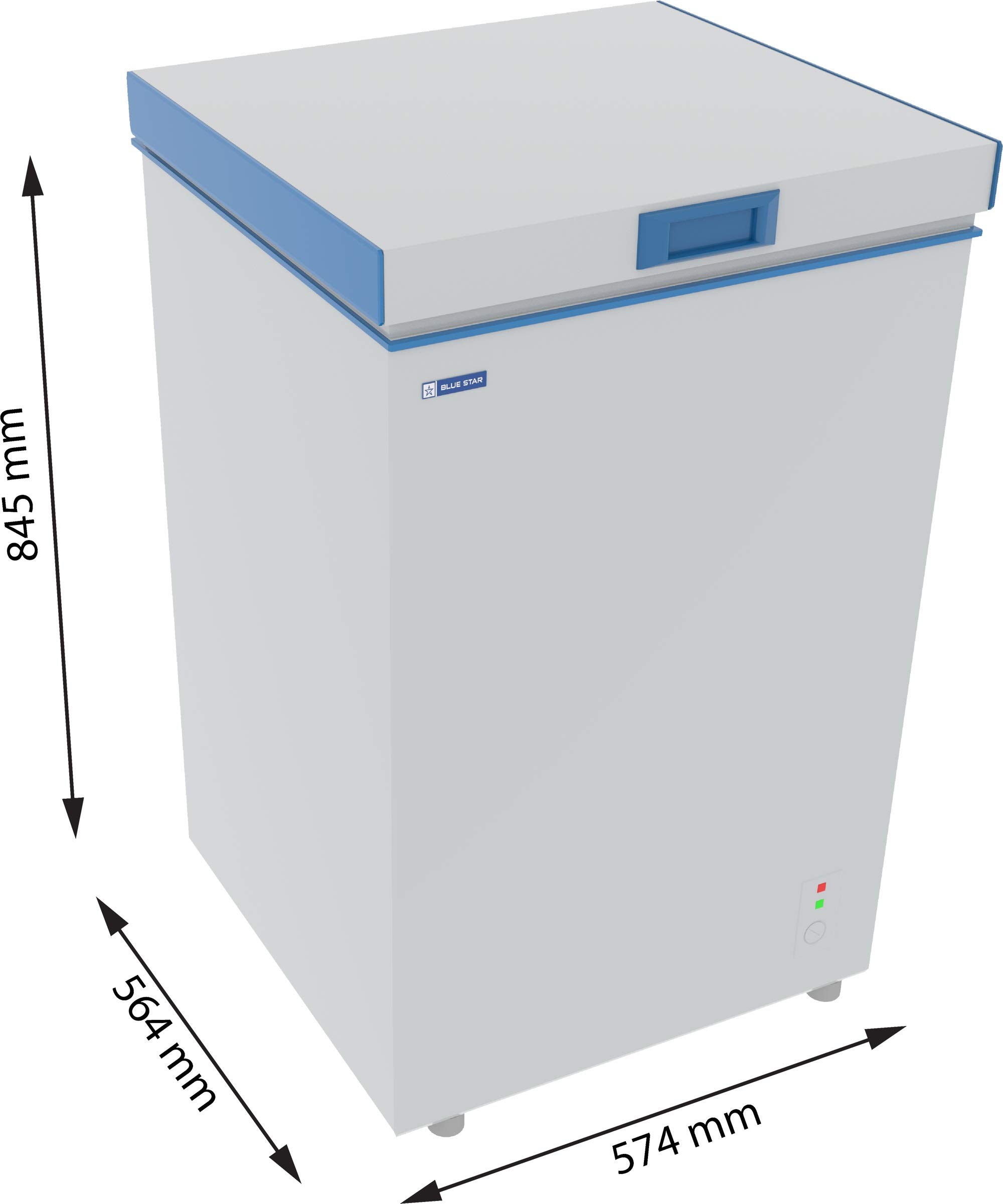 Blue Star CF3-125DSW Single Door Deep Freezer (95 Ltrs, White) - Image 8
