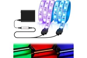 SUNJULY LED Strip Light, Electric Scooter Foldable LED Strip Lights for Skateboard, Scooter, Party and Indoor Outdoor Decoration for Xiaomi M365/m365 pro