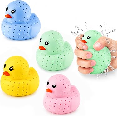 Schnooridoo 4 Prinzessinnen-Badeenten – Gummienten, 5 Cm, Für Badewanne & Pool