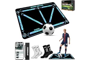 Fotbollsträningsmatta med fotbollstränare för barn, fotboll, träningsmatta