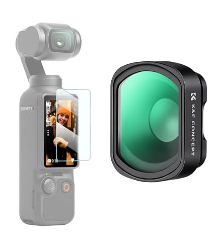 Freewell Kit d'objectif macro 2 en 1 40 mm et grand angle 0,9 x pour Pocket 3 avec objectif anamorphique 1,1 x, ND8/ND32/ND128 - Essentiels de photographie et vidéographie cinématographique