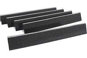 Denmay 7621 Grill à Gaz 7620 Barre Flavorizer en Porcelaine émaillée pour Weber Genesis 300 310 E310 E320 E330 S310 S320 S330 (avec Boutons de Commande Avant), Lot de 5, Plaque de Chaleur 44,5 cm