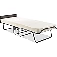 Jay-Be Visitor Contract Folding Bed with Performance e-Fibre Mattress and Automatic Folding Legs, Compact, Single, Black