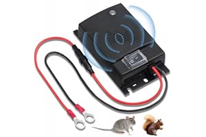SATHYCHANPY Repeller Anti-Martres,Anti Martre Voiture,Ultrason Défense Contre Les fouines pour Voiture,Repulsif Fouine pour Voiture,Repulsif Ultrason Anti Rongeur pour Voiture Haute fréquence,Alimentation 12V
