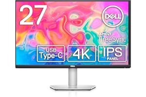 Dell S2722QC USB-C 27'' 4K UHD (3840x2160) Monitor, 60Hz, IPS, 4ms, AMD FreeSync, 99% sRGB, HDR, Altavoces Integrados, 2x HDMI, 2x USB, Plata