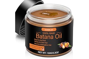 MISICH Raw Batana Oil for Hair Growth, 100% Natural Pure Botana Oil Paste, Unrefined Organic Batana Hair Growth Oil for Prevent Hair Loss, Enhances Hair Thickness for Men & Women 5.3 oz