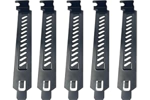 WINWILL 10 piezas negro PCI ranura ranura cubierta acero carbono filtro polvo placa cubierta PCI ranura cubierta con tornillos