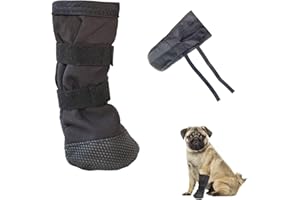 Valicaer Dog Paw Protectors,Dog Leg Wound Cover Waterproof with Non-slip Sole - Leg Wound Cover Recovery Boot, Adjustable Breathable Feet Covers for All Breeds (M)