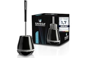 SAVEGA Oryginalny produkt – innowacyjna szczotka do toalety z silikonu – antybakteryjny uchwyt – wysokiej jakości zestaw szczotek do WC