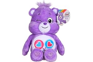 Care Bears 22042 9 Inch Bean Plush Share Bear, Collectable Cute Plush Toy, Cuddly Toys for Children, Soft Toys for Girls and Boys, Cute Teddies Suitable for Girls and Boys Aged 4 Years +