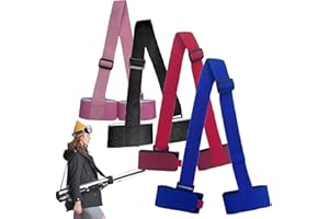 SSLLH Lot de 4 Sangles pour Transporter Facilement Votre équipement de Ski, Taille Unique