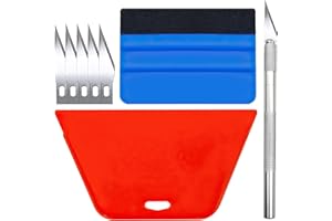 Anei - Juego de 8 espátulas de papel pintado de vinilo para coche, kit de aplicación de película tintada para ventanas