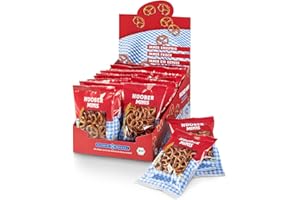 ‎HUOBER Huober Bio Mini Brezel, kleine Brezelchen im Portionsbeutel, 20 Packungen x 40g, 800 g (20 x 40g)