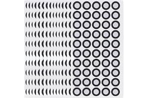 15 Sheet X 50Pcs 3D Scanning Marker 6mm Inner Diameter 10mm Outer Diameter Positioning Target 3D Reflection Marker Dot Sticker