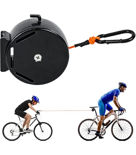 Corde De Remorquage Rétractable Pour Vélo Enfant - Longueur 2.5 M, élastique - Fixation Rapide Entre Selle Adulte Et Potence Enfant