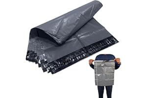 JeeJaan® 10 Pcs Grey Mailing Bags 15" x 18" - (381x 457mm) Grey Poly Mailers Postage Bags Strong Recyclable Poly Mailers Postage Bags for Envelope & Courier Shipping