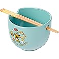 Silver Buffalo Scooby-Doo Scooby Snacks Ceramic Ramen Noodle Rice Bowl with Chopsticks, Microwave Safe, 20 Ounces